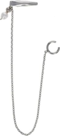 Justine Clenquet Taylor pearl-detail body jewellery - women - Brass - One Size - Silver