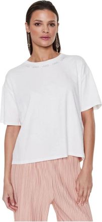 Liu Jo T-shirt met korte mouwen - Dames - T-shirts - Wit - M - Katoen - Tops