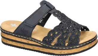 Rieker Schoenen, Dames, Blauw, 41 EU, 62986 Nabukino Slipper