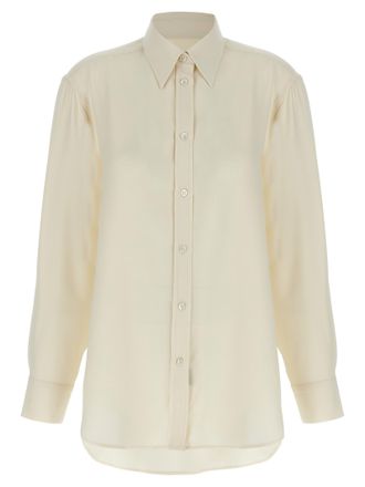 Brioni White Silk Womens Blouse