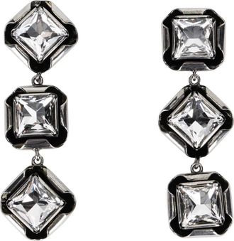 Givenchy Earrings, female, Gray, Size: ONE SIZE Deconstructed Crystals Earrings