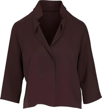 Peter Cohen Blusa Frolic con scollo a V - Marrone