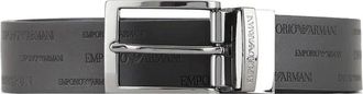 Emporio Armani Cintura Made in Italy - Heren - Riemen - Zwart - ONE Size - Leer - Accessoires