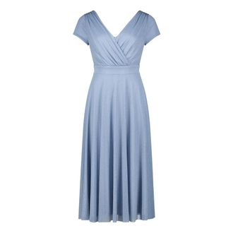 Vera Mont Kleedjes, Dames, Blauw, 3Xl, Polyester, Cocktail Midi Jurk