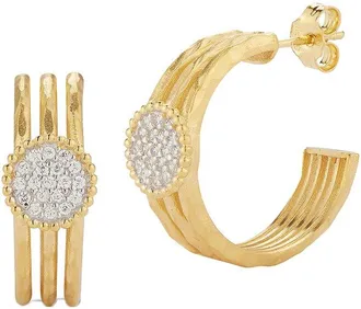 I.Reiss Company 14K 0.23 Ct. Tw. Diamond Hoop Earrings