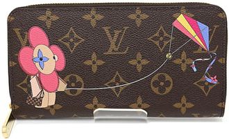 Louis Vuitton Monogram Brown Rose Ballerine Monogram Long Wallet (Bi-Fold) (Pre-Owned)