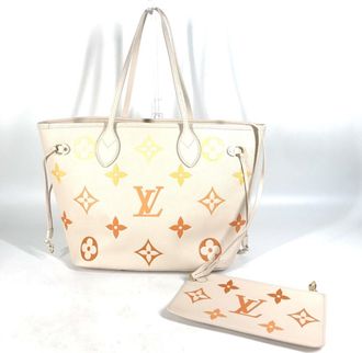Louis Vuitton Beige Monogram Empreinte Pouch Shoulder Bag Tote Bag (Pre-Owned)