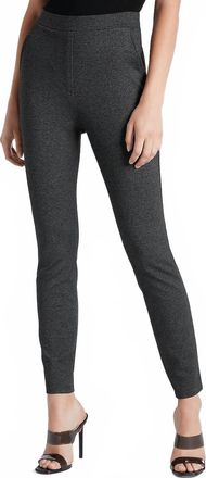 Express Curvy High Waisted Ponte Tweed Leggings In Grey