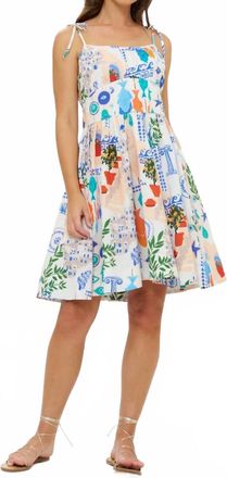 Oliphant Scarlett Mini Dress In Colorful Blue