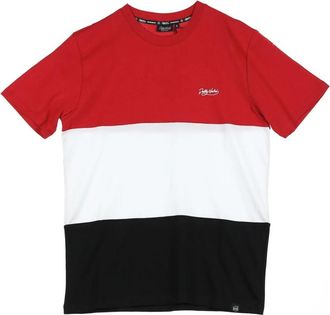 Dolly Noire Rood/Wit/Zwart Jimmy T-Shirt - Heren - T-shirts - Veelkleurig - XL - Tops