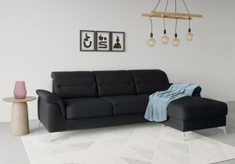 Sit&more Ecksofa »Sinatra L-Form« mit Recamiere, optinal mit Kopfteilverstellung und Armteilfunktion