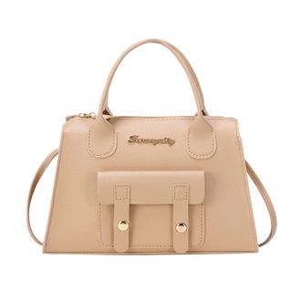 Generic TDEOK Womens Shoulder Bag Fashion New Pattern Solid Simple Handbag Shoulder Bag Purpose High Capacity Zipper Bag Shoulder Bags Ladies Small Fabric, be