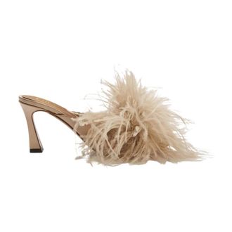 ATP Atelier Ziano Heeled Mule - Dames - Muiltjes - Beige - 37 EU - Leer - Schoenen