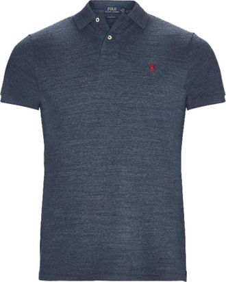 Ralph Lauren Cotton Polo Shirt - Heren - Polos - Blauw - S - Katoen - Tops