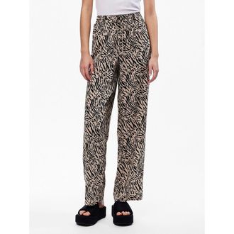 Pieces Broek met dierenprint
