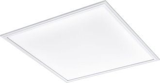 Eglo Plafoniera Moderna Salobrena-A Alluminio Bianco Luce Led Integrato 30W Ip20