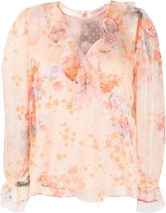 Twinset Blouses - Dames - Blouses - Veelkleurig - S - Polyester - Overhemden