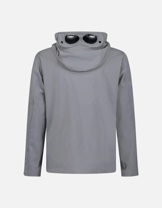 C.P. Company Mens CP Company Smoked Pearl C.P. Shell-R Double Pocket Goggle Jacket - Grey - Size: 38/Regular