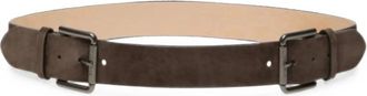 Max Mara Suede Double-buckle Belt