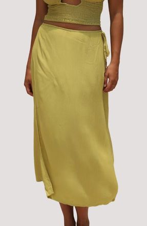 Stone Fox Swim Holiday Midi Skirt in Soft Sage at Nordstrom, Size X-Small