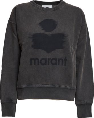 Isabel Marant Mobyli Fluo Blurred Logo Sweatshirt