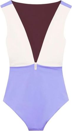 Mymarini Seabody Badeanzug f&uuml;r Damen | lila/wei&szlig;