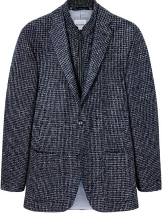 Roy Robson Afneembare Sport Blazer - Heren - Blazers - Blauw - L - Wol - Jassen