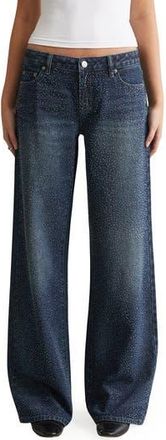 PacSun Dannessa Diamante Baggy Jeans in Dark Indigo at Nordstrom Rack, Size 25
