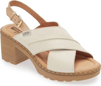 Pikolinos Canarias Block Heel Sandal in Nata at Nordstrom Rack, Size 10Us / 40Eu