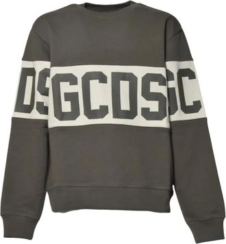GCDS Sweater met logoprint - Grijs