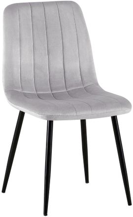 Clp Silla De Comedor Dijon Terciopelo Gris