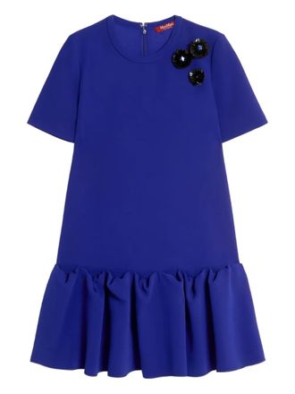 Max Mara Jurk met ruches - Paars