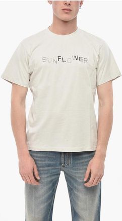 Sunflower Cotton Crewneck T-Shirt EASY With Front Logo size L