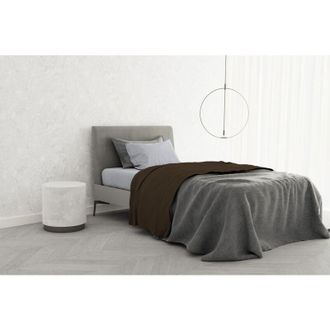 Italian Bed Linen Italian Bed Linen - Completo letto 100% Cotone trendy chic, Singolo, Cioccolato
