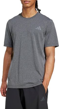 adidas Training Essentials Structure T-Shirt in Halo Silver/Black at Nordstrom Rack, Size X-Large