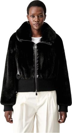 Pinko Bagels Bomber - Dames - Jassen - Zwart - XL - Wol - Jassen