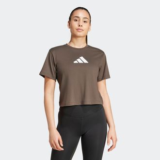 adidas T-Shirt ADIDAS PERFORMANCE TR-ES BL TEE, Damen, Gr. XL, gr&uuml;n (shadow olive), Obermaterial: 70% Polyester, 30% Viskose, Rundhals, Shirts T-Shirt, Train