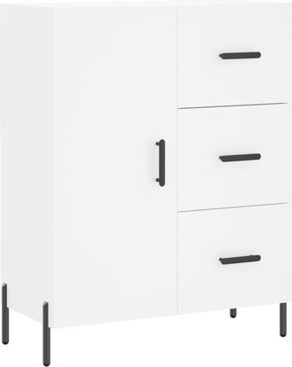 vidaXL Aparador De Madera De Ingenier&iacute;a Blanco 69,5x34x90 Cm Vidaxl