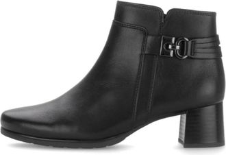 Gabor 72.821.57 Enkellaars - Dames - Laarzen met Hak - Zwart - 36 EU - Schoenen
