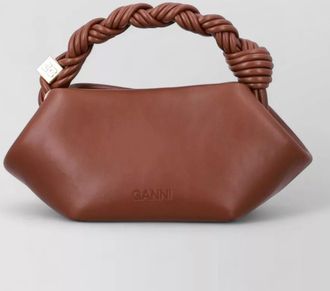 Ganni bou mini leather shoulder bag