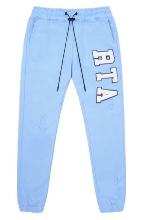 Rta Owen Cotton Drawstring Joggers in Sky Blue Collegiate at Nordstrom, Size X-Small
