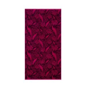Vilebrequin Home, Heren, Paars, ONE Size, Katoen, Cotton Beach Towel Birds Jacquard