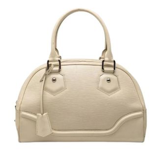 Louis Vuitton Pre-owned Handbags, female, White, Size: ONE SIZE Pre-owned Bowling Montaigne PM Epi Handbag