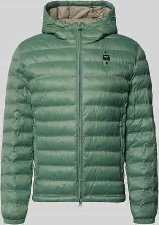 Blauer Steppjacke mit Zweiwege-Rei&szlig;verschluss Modell Charles in Schilf, Gr&ouml;&szlig;e XXXL