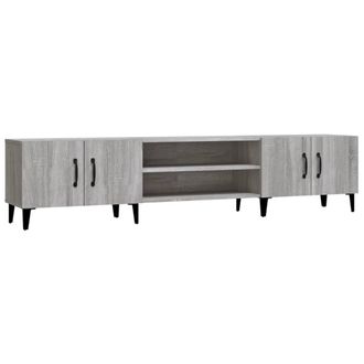 Berkfield Home TV Cabinet Grey Sonoma 180x31.5x40 cm Engineered Wood