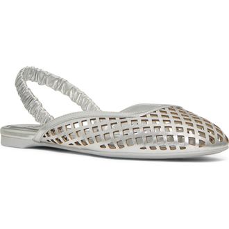 Kate Spade New York slingback flat in Silver at Nordstrom, Size 6.5