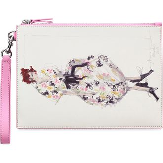 Marc Jacobs The Runway Illustration Wristlet in Ribbon Pink at Nordstrom