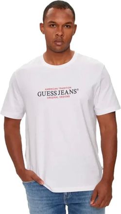 Guess Hombre, Camisetas, Blanco, Talla: XS