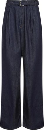 Dries Van Noten Wide Jeans - Heren - Loose Fit Jeans - Blauw - L - Katoen - Jeans