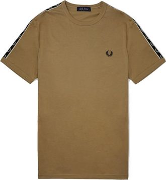 Fred Perry Hombre, Camisetas, Marr&oacute;n, Talla: XL